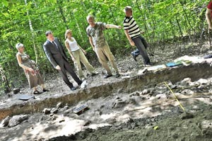 Na stanowisku archeologicznym w grodzisku Gąszczyk