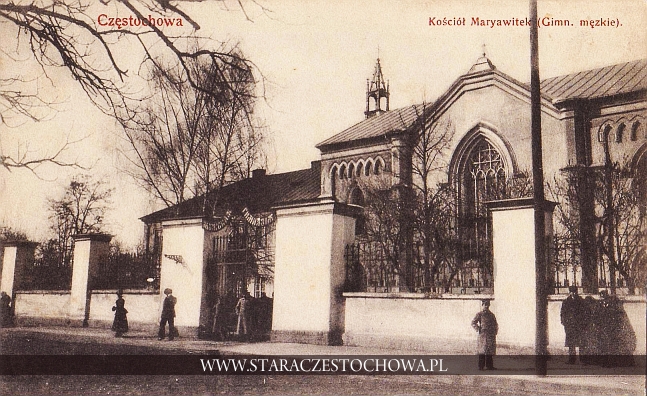 Kościół Maryawitek, Gimnazjum męzkie w Częstochowie