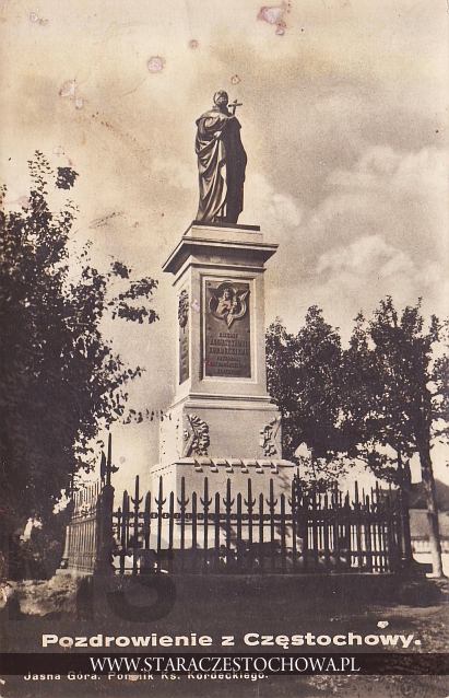 Jasna Góra, Pomnik ks. Augustyna Kordeckiego w Częstochowie