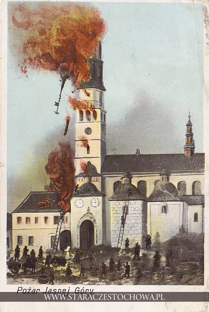 Jasna Góra, pożar wieży z 1900 roku, długi adres