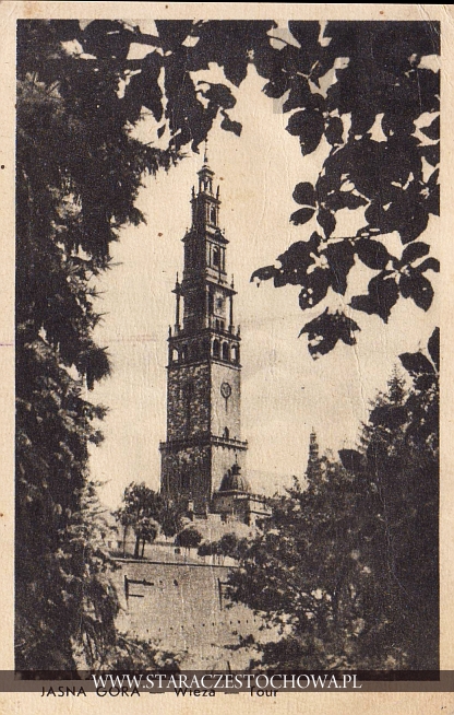 Jasna Góra, Ogólny widok wieży klasztoru w Częstochowie