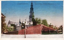 Widok Klasztoru w zimie