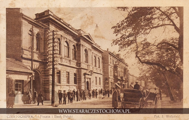Poczta i Bank Polski w Częstochowie przy al. NMP