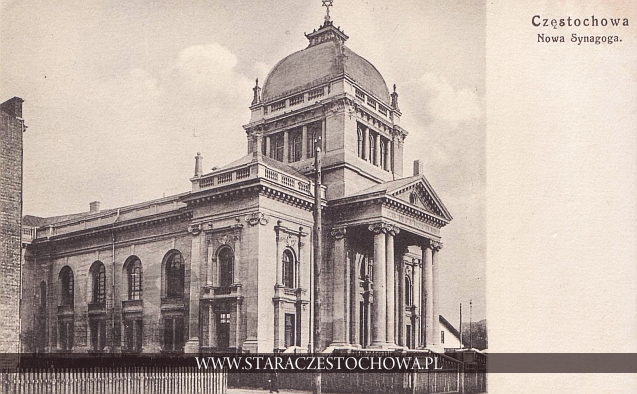 Nowa Synagoga w Częstochowie na poczπtku II wojny úwiatowej została ograbiona, spalona 25 grudnia 1939