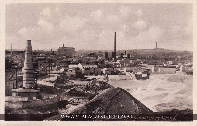 Panorama miasta Częstochowa od strony Mirowa