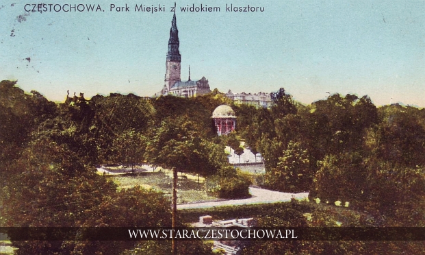 Park Miejski z widokiem klasztoru