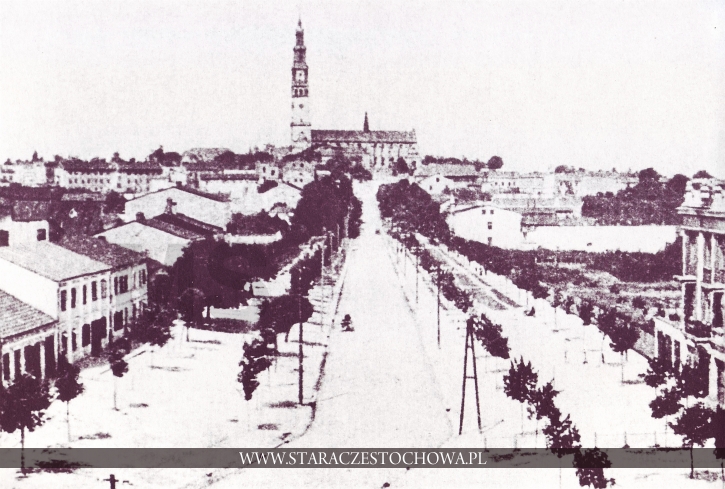 Stara Częstochowa, Ulica Św. Barbary, ok 1900 roku