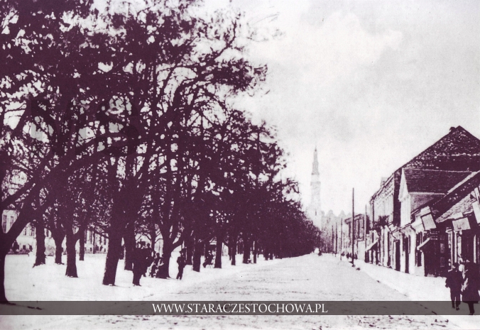 Stara Częstochowa, III Aleja NMP około 1900 roku