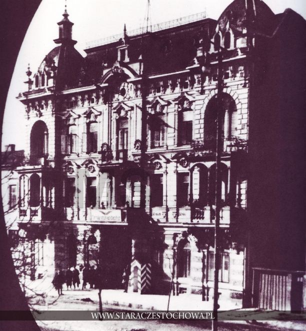 Kamienica przy ul. Głównej w Częstochowie, rok 1917