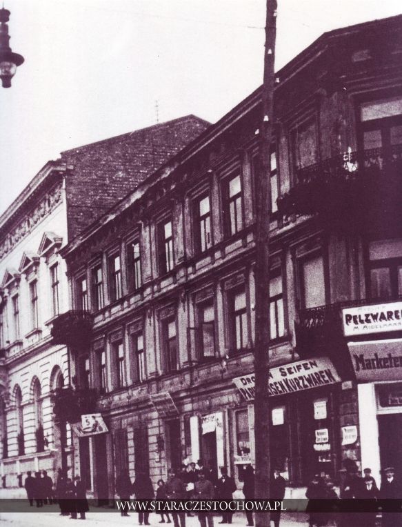 Częstochowa, Ulica Dojazd, ok. 1917 roku