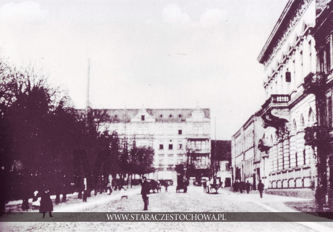 Częstochowa, Ulica Dojazd, ok. 1900 roku