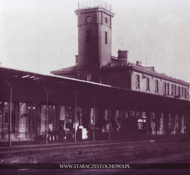 Stara Częstochowa, Peron dworca kolejowego, lata 20-te