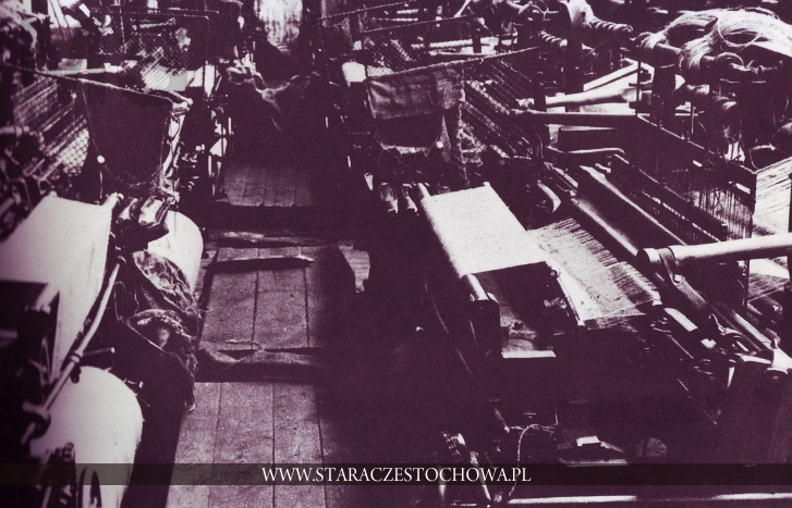 Maszyny tkackie S.A. Przemysłu Włókienniczego La' Czenstochovienne, ok. 1910 roku