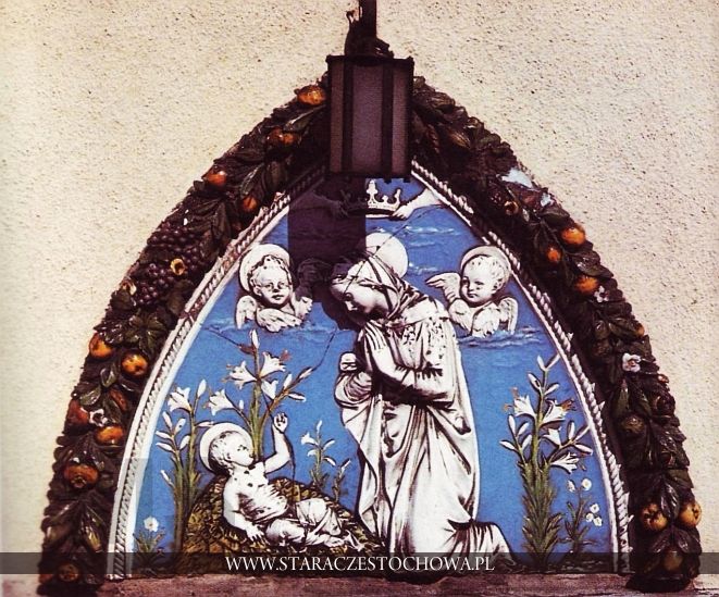 Płaskorzeźba Adoracja Dzieciątka w budynku biskupa częstochowskiego