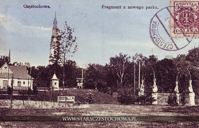 Fragment nowego parku, Stara Częstochowa 1922