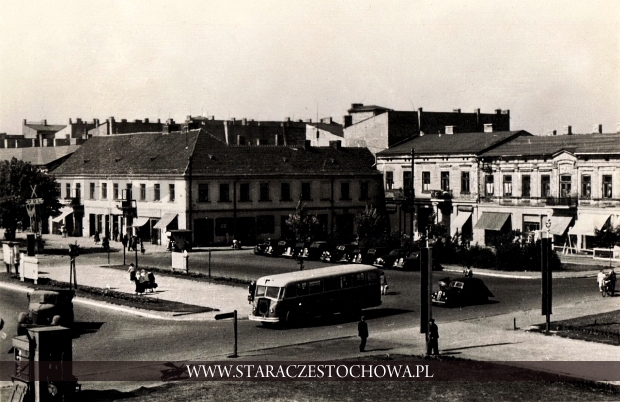 Plac Nowotki (obecnie plac Daszyńskiego) w Częstochowie