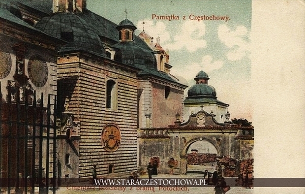 Cmentarz kościelny z bramą Potockich, długi adres