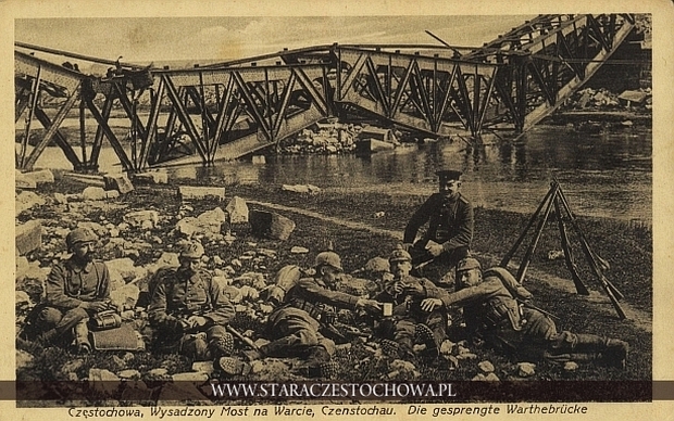 Zniszczony most na Warcie, Czenstochau