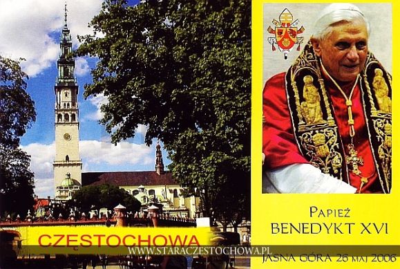 Papież Benedykt XVI na Jasnej Górze