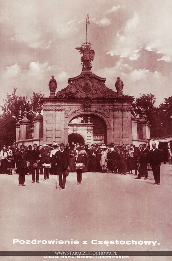 Brama Lubomirskich, pozdrowienia z Częstochowy
