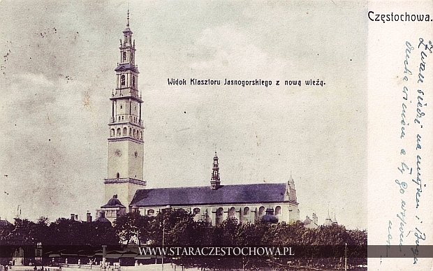 Klasztor Jasnogórski z nową wieżą