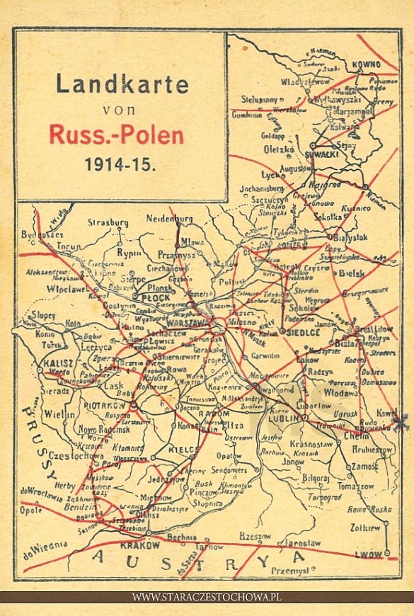 Landkarte von Russ, Polen