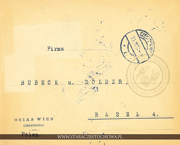 Koperta pocztowa, frankatura mechaniczna z 1927 roku