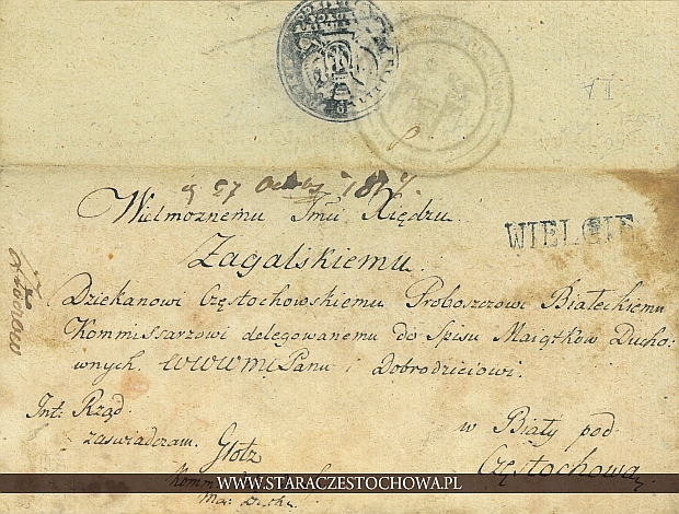 Koperta pocztowa, Królestwo Polskie