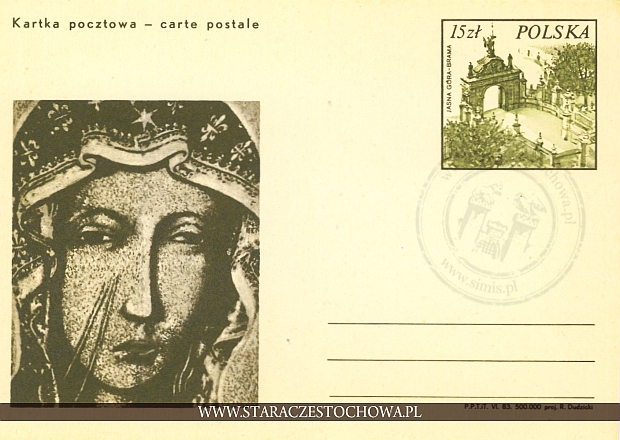Karta pocztowa, Matka Boska carte postale