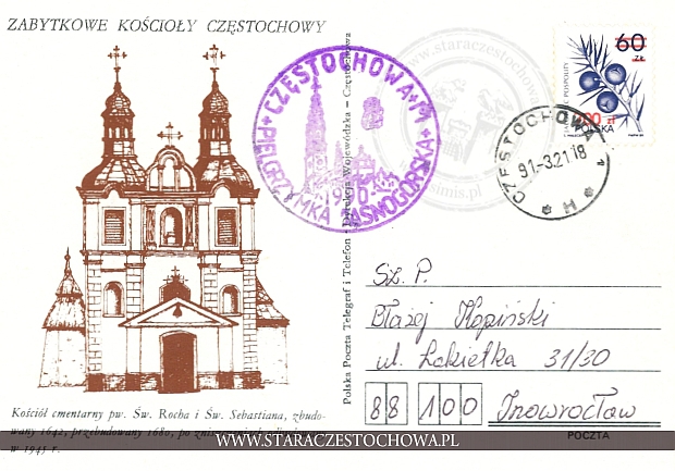 Zabytkowe kościoły Częstochowy