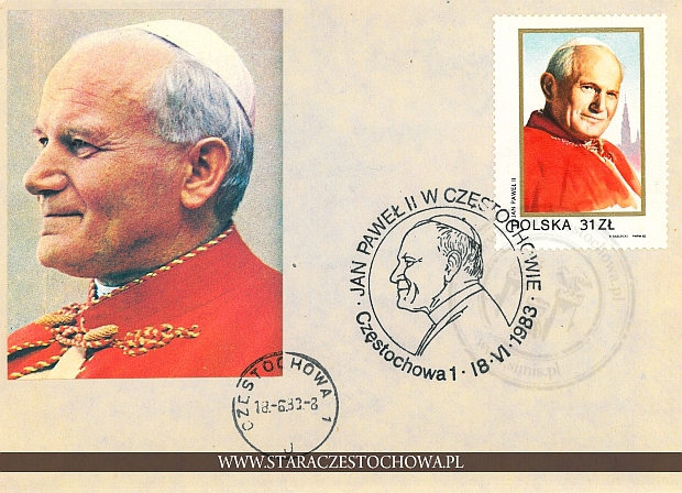 Koperta pocztowa, pieczęć okazjonalna Jan Paweł II