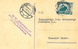 Karta pocztowa, rok 1937