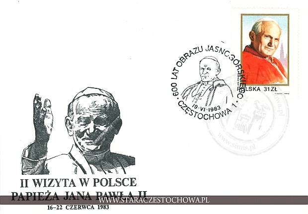 Koperta pocztowa, rok 1983 Pieczęć okazjonalna
