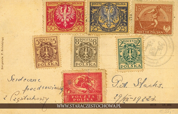 Karta pocztowa z 1932 roku x