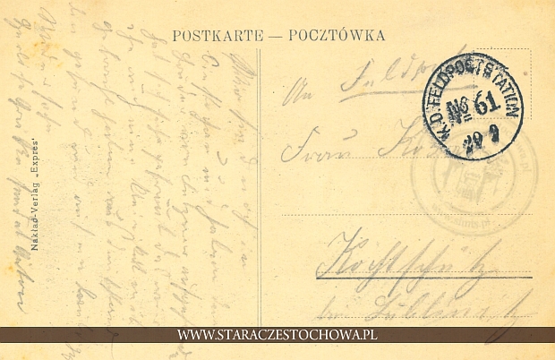 Postkarte, K.D. Feldpoststation No. 61
