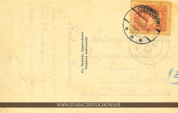 Karta pocztowa, rok 1928