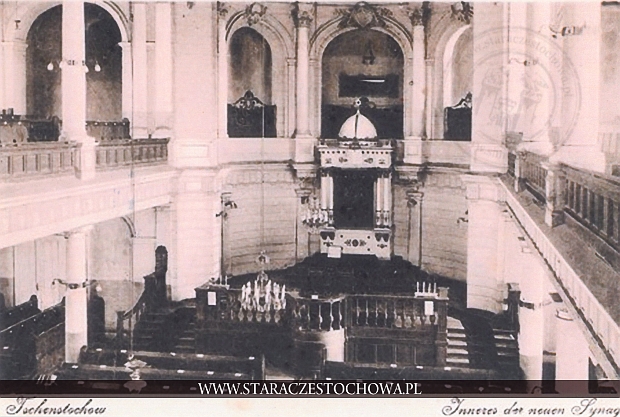 Wnętrze Nowej Synagogi w Częstochowie