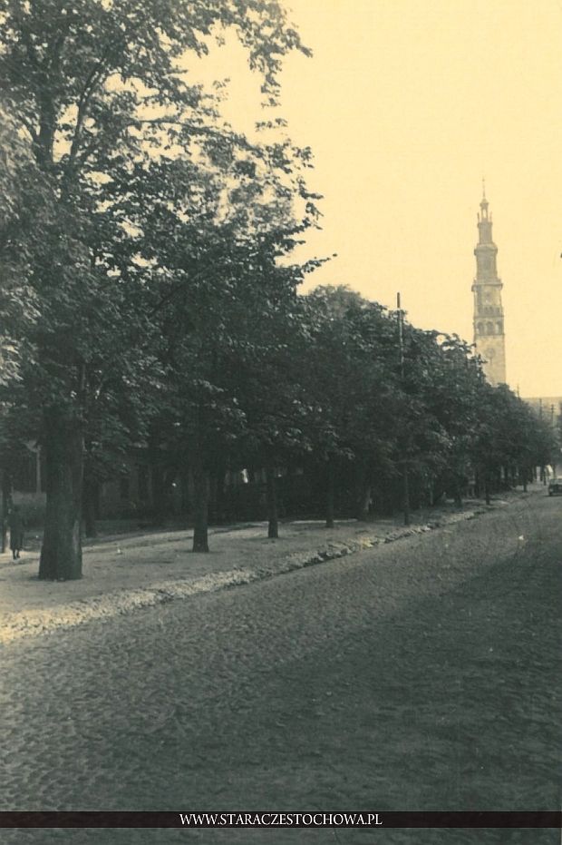 Jasna Góra, widok od strony św. Barbary, II wojna światowa