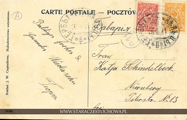 Pocztówka, rok 1911