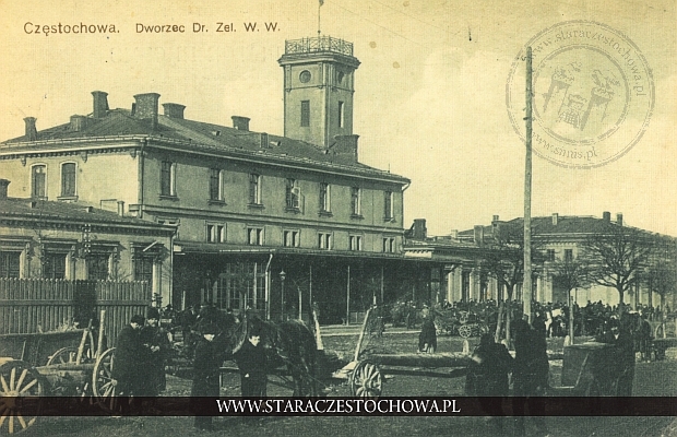 Dworzec kolejowy, Kolej Warszawsko-Wiedeńska w Częstochowie