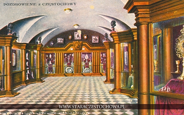 Skarbiec klasztorny, pozdrowienie z Częstochowy