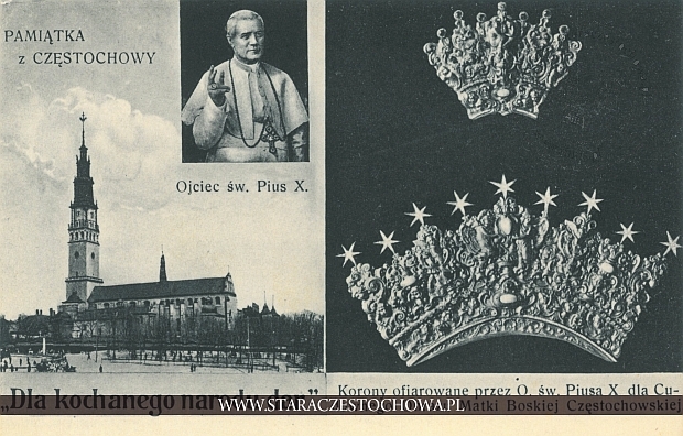 Pamiątka z Częstochowy, Ojciec św. Pius X