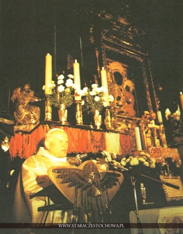 Papież Jan Paweł II na Jasnej Górze w 1979 roku