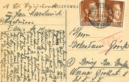 Karta pocztowa, rok 1944