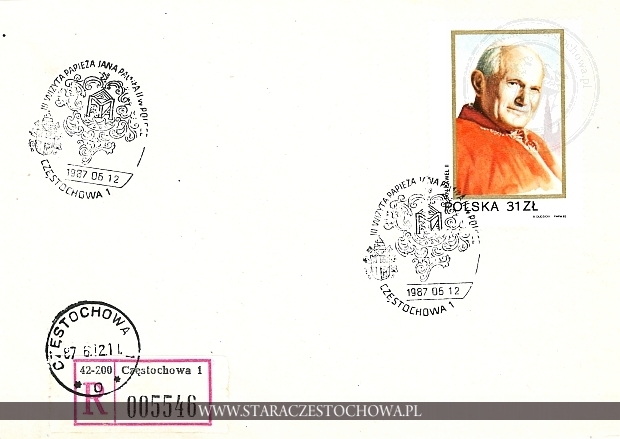 Koperta pocztowa, III Wizyta Papieża Jana Pawła II w Polsce