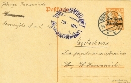 Karta pocztowa, rok 1917