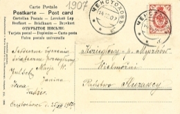 Karta pocztowa, rok 1907