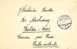 Koperta pocztowa, rok 1927