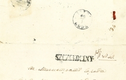 Obwoluta listu, 1860