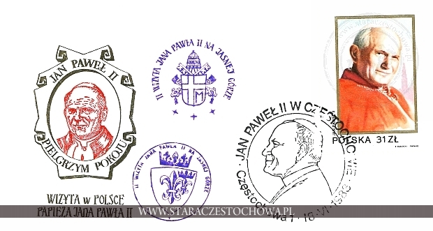 Koperta pocztowa, Wizyta w Polsce Papieża Jana Pawła II